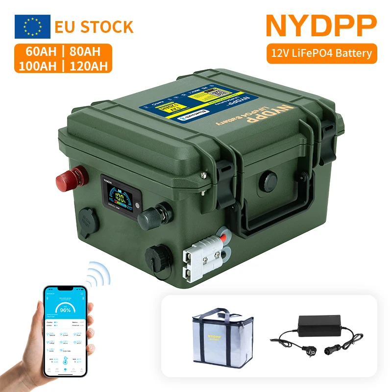 Batterie LiFePO4 12V 80AH 100AH 120AH, batterie LiFePO4 12.8V 80AH 100AH 120AH, batterie au phosphate de fer 12V