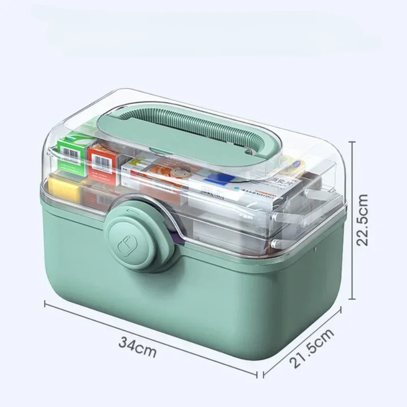 Big Family Medicine Pills box Storage Container 3 strati Pill Organizer Box Kit di pronto soccorso portapillole di grande capacità assistenza