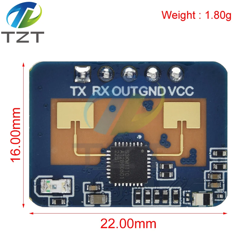 HLK-LD2410C 24G mmWave FMCW Millimeter Wave 5M Human Presence Status Radar Sensor Motion Detection Module High Sensitivity Cable