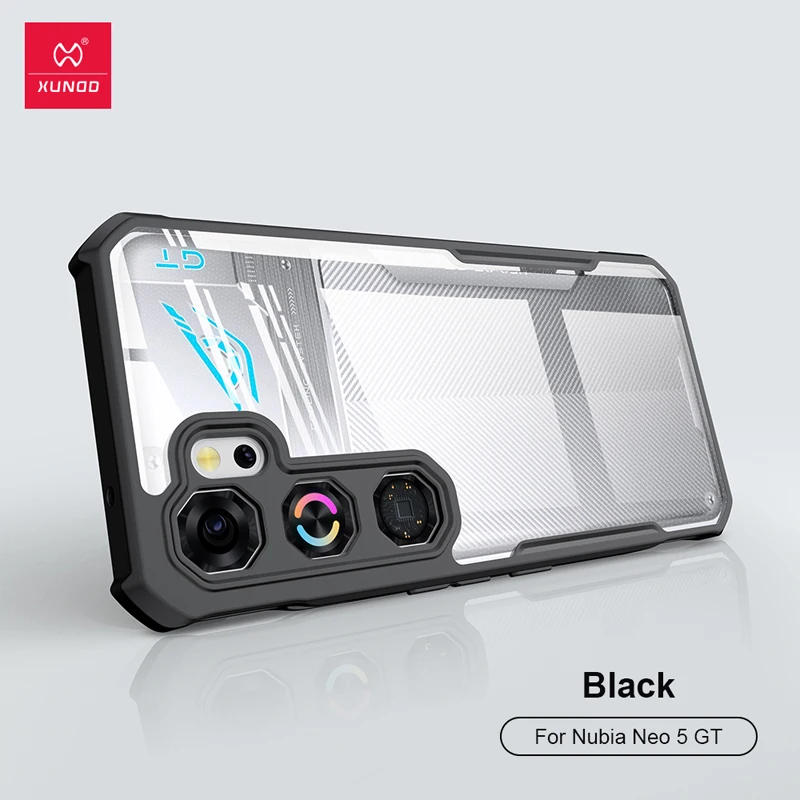 For ZTE Nubia NEO 5 GT 5G Case XUNDD Airbags TPU Hard PC Transparent Phone Cover