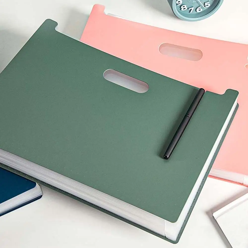 With Label Card Stationery Supplies Multi-layer Standing Paper A4 Data Storage Bag Vertical Organ Bag Folder Paper Organizer