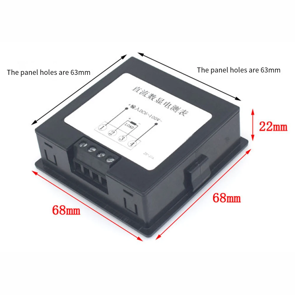 Dynamic DC Energy Meter 20A with Essential Features Such as Overload Protection Backlight and Data Retention Functionality