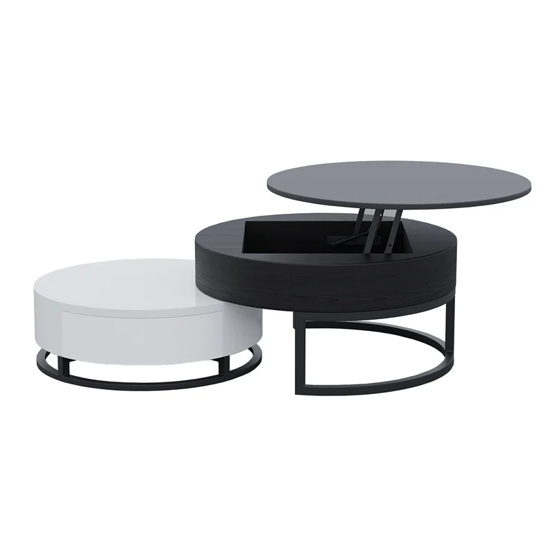 طاولة القهوة رفع أعلى طاولة القهوة الرخامية مجموعة طاولة القهوة البلد الفرنسي #2