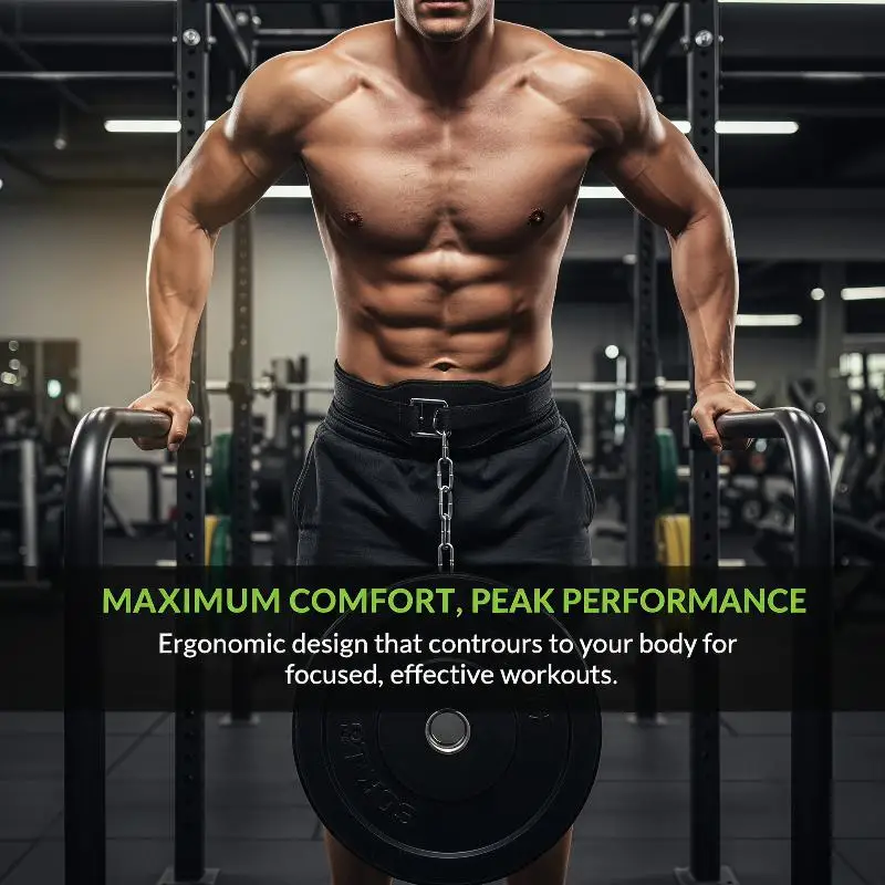 New Weight Lifting Dipping Belt Heavy Duty Thickened with Chain for Pull Up Chin Up Home Gym Strength Training Workout
