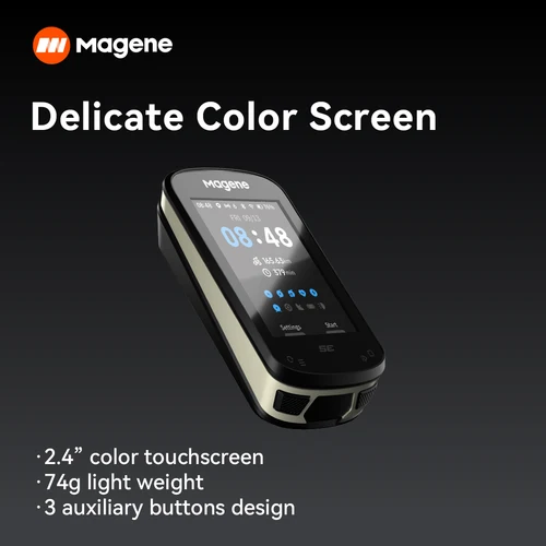 Imagen 2 del producto Magene-ordenador GPS para bicicleta C506SE, velocímetro inalámbrico con pantalla a Color, odómetro, navegación impermeable, Bluetooth, Sensor Ant