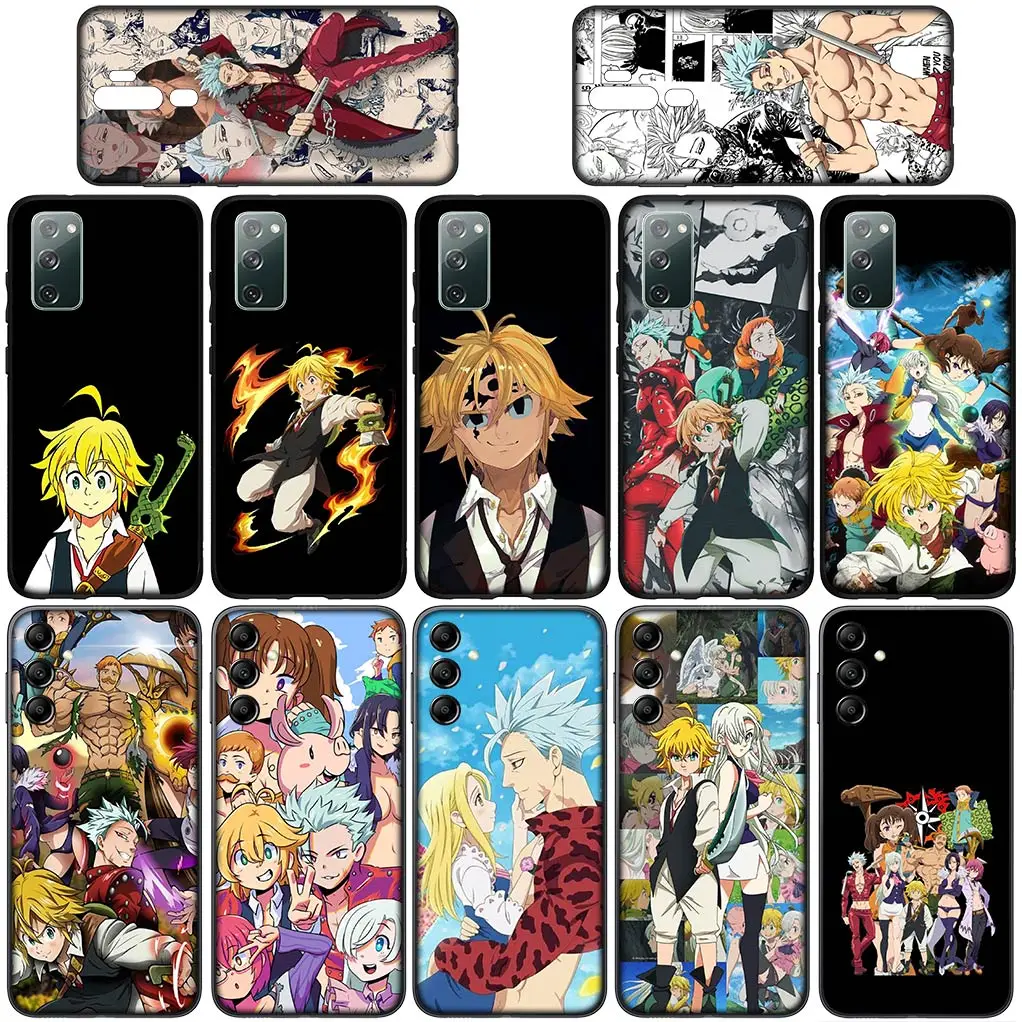 Seven Deadly Sins-funda de teléfono para Samsung Galaxy Note 20, Ultra 10, 8, 9, S10 Lite, S9, A6, A8 Plus, A9, Coque suave