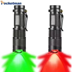 2/3 Pack LED Flashlight Zoomable Waterproof Torches with Clip 3 Light Mode for Camping Night Fishing Hunting Hiking Night Vision