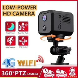 Wi-Fi/4G 360 ° PTZ мини-камера видеонаблюдения со встроенным аккумулятором 1080P HD датчик движения ночное видение Защитная видеокамера