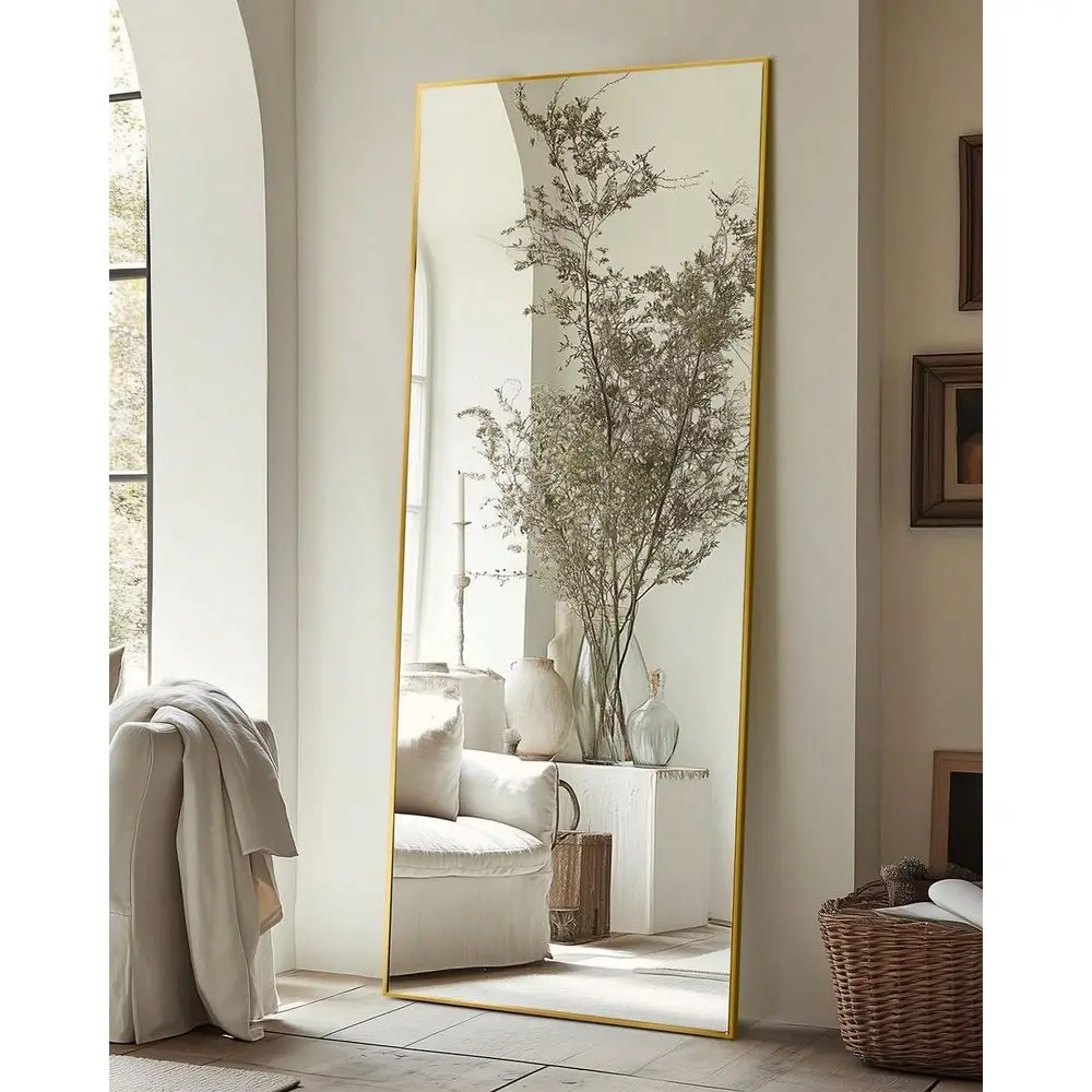 Dual-use Freestanding & Wall Mount Mirror, Large Full Length Body Mirror For Bedroom Decoration