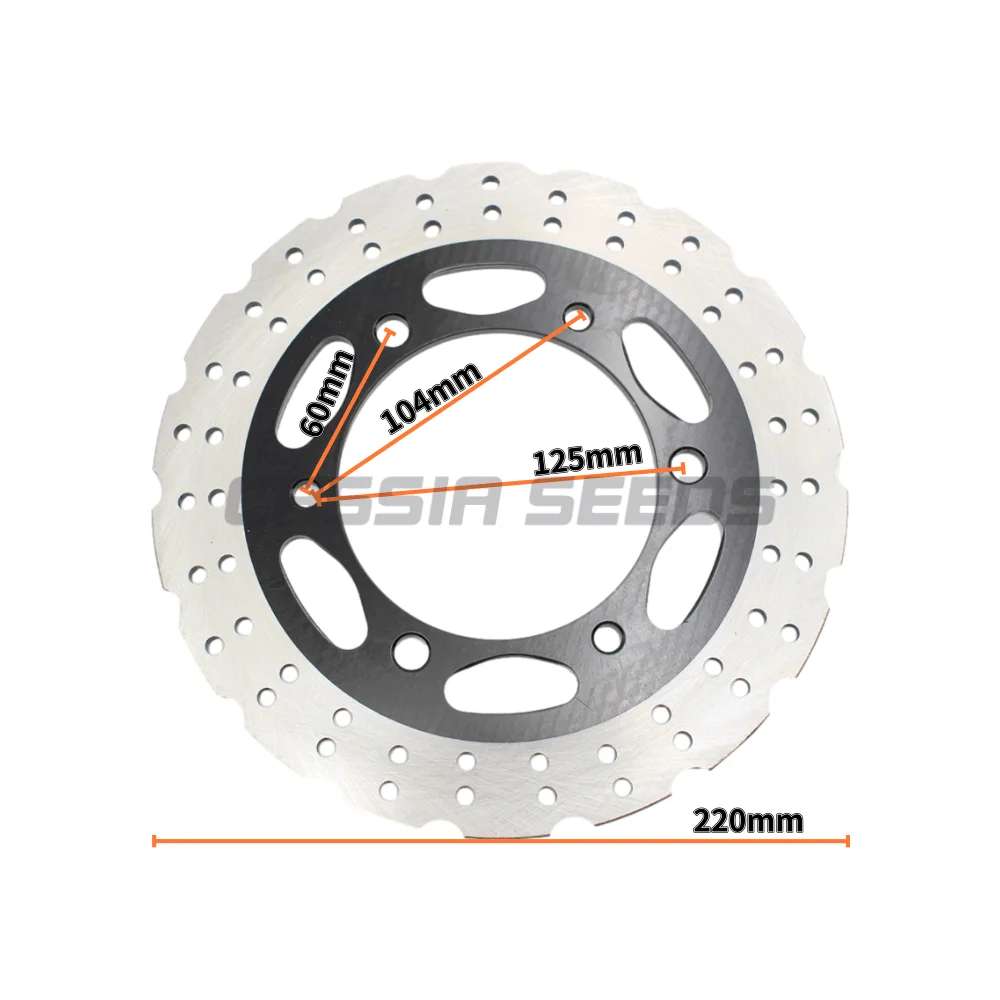 Motorcycle front and rear brake disc rotors for Kawasaki Ninja 250 250R SL ABS EX250 Z250 Z250 Z300 Ninalban300 EX300 2013-2018