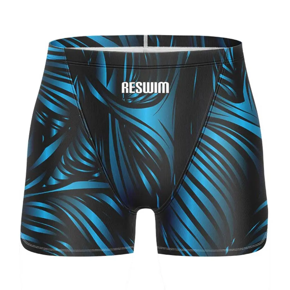 Summer Swimming Trunks Men's Swim Jammer Surf Short Endurance Athletic Training Swimsuit New Sports Swimwear Beach Tights Shorts