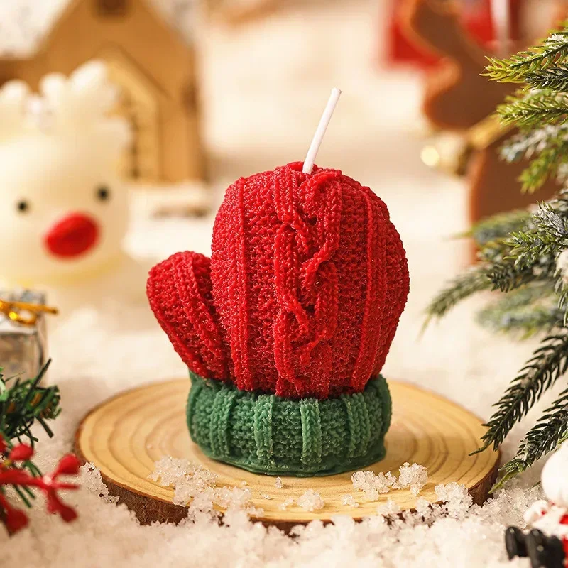 3D Christmas Scented Candles Home Decor Candles Navidad Room Aesthetic Navidad Home Room Table Decoration Gift Party Favors