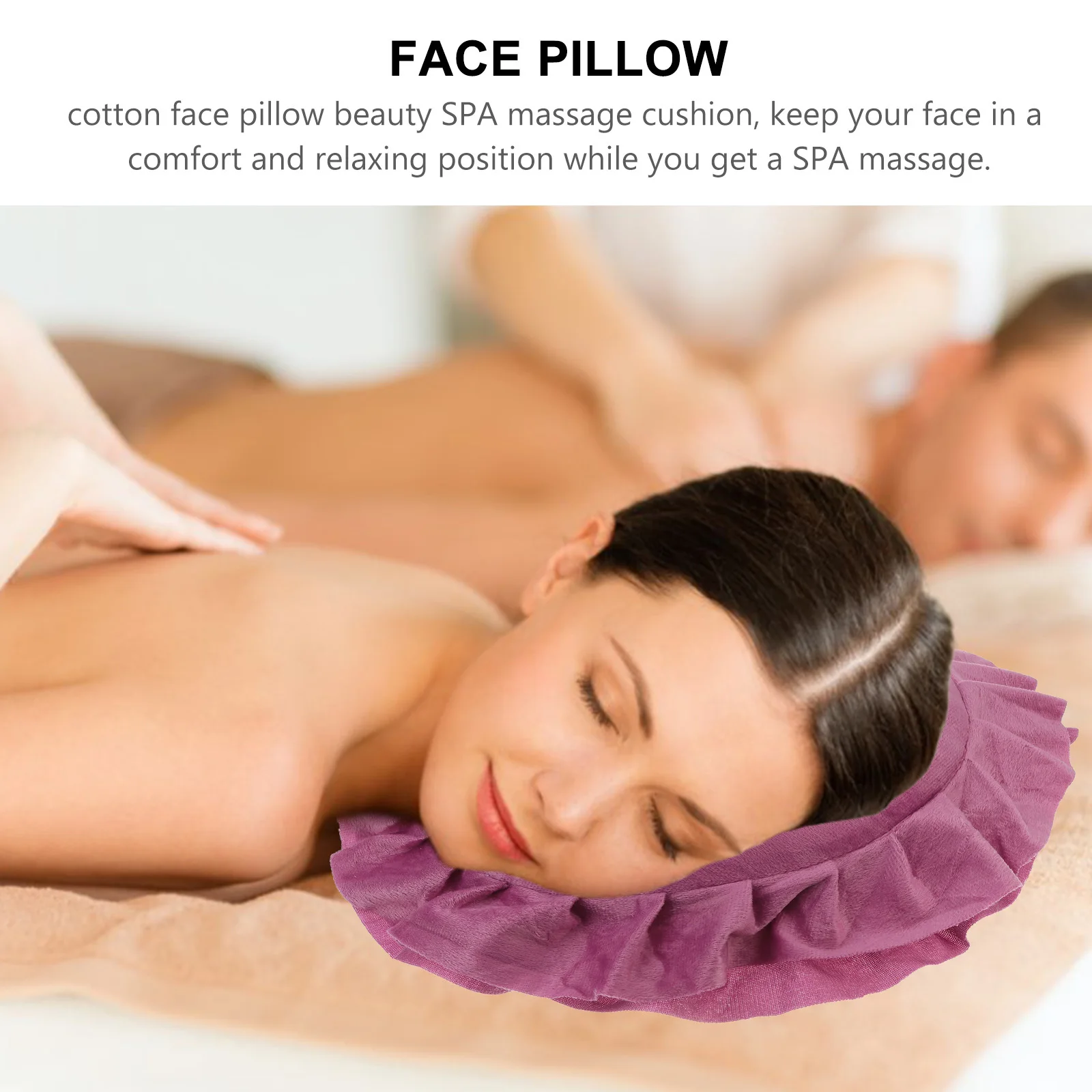 

Cotton Face Cushion Rose Red Massage Pillow for Beauty Salon Spa Bed Comfort Relaxing Face Rest Cushion Cotton Pillow