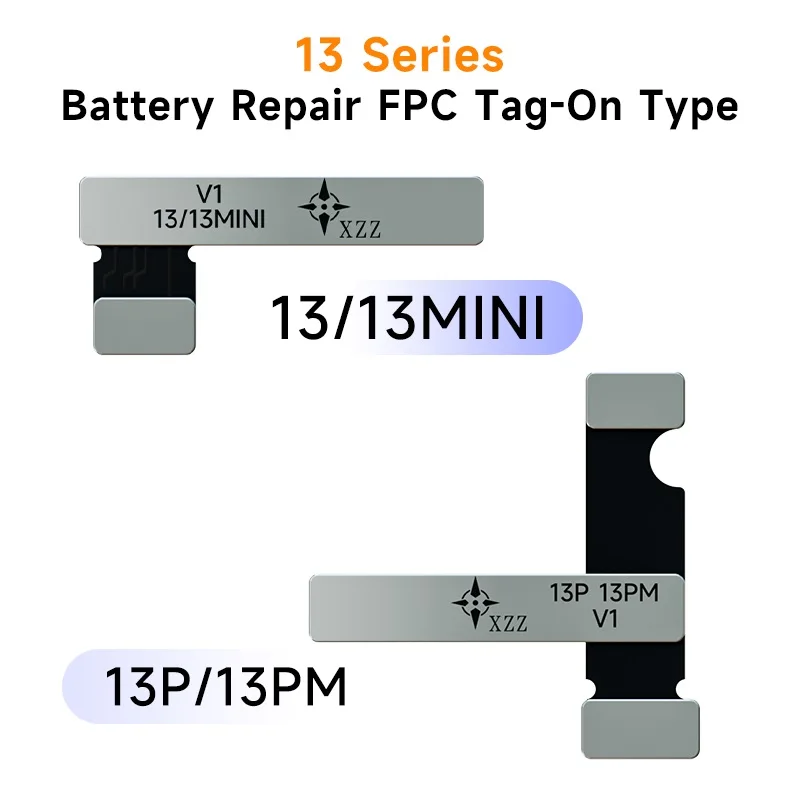 XZZ Device-Free Booting Battery Flex for iPhone 11 12 13 14 Pro Max  Power Repair Replacement Tag On Write Repairable Data Cable