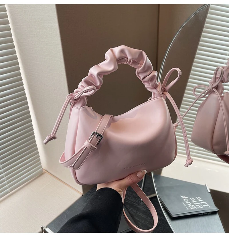 

Модная плиссированная сумка-облако, женская сумка через плечо, универсальная сумка на плечо, вместительная, простая, легкая, повседневная сумка для хранения вещей