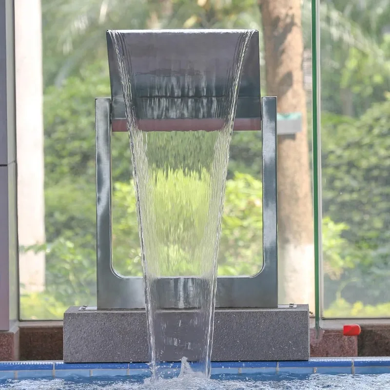 304 ستانلس ستيل 180 °   رذاذ دوار للشلال قابل للتعديل لحمامات السباحة والحدائق والمناطق الراقية والحدائق والمقيمات الفاخرة