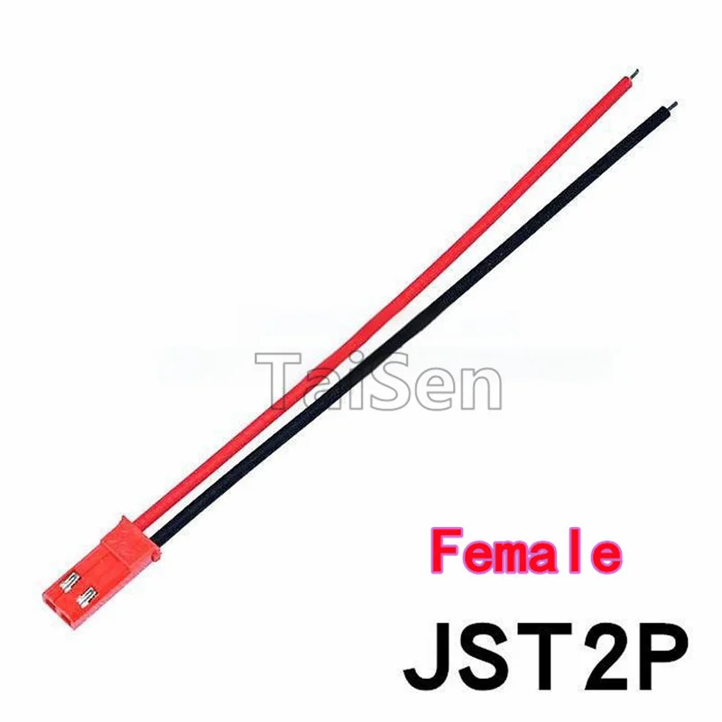 2 Pairs (2pcs male and 2pcs female) JST Plug-in Wires 2P Connection Cables 10cm 20cm 30cm LED Male-Female Plug 2P One End Tinned