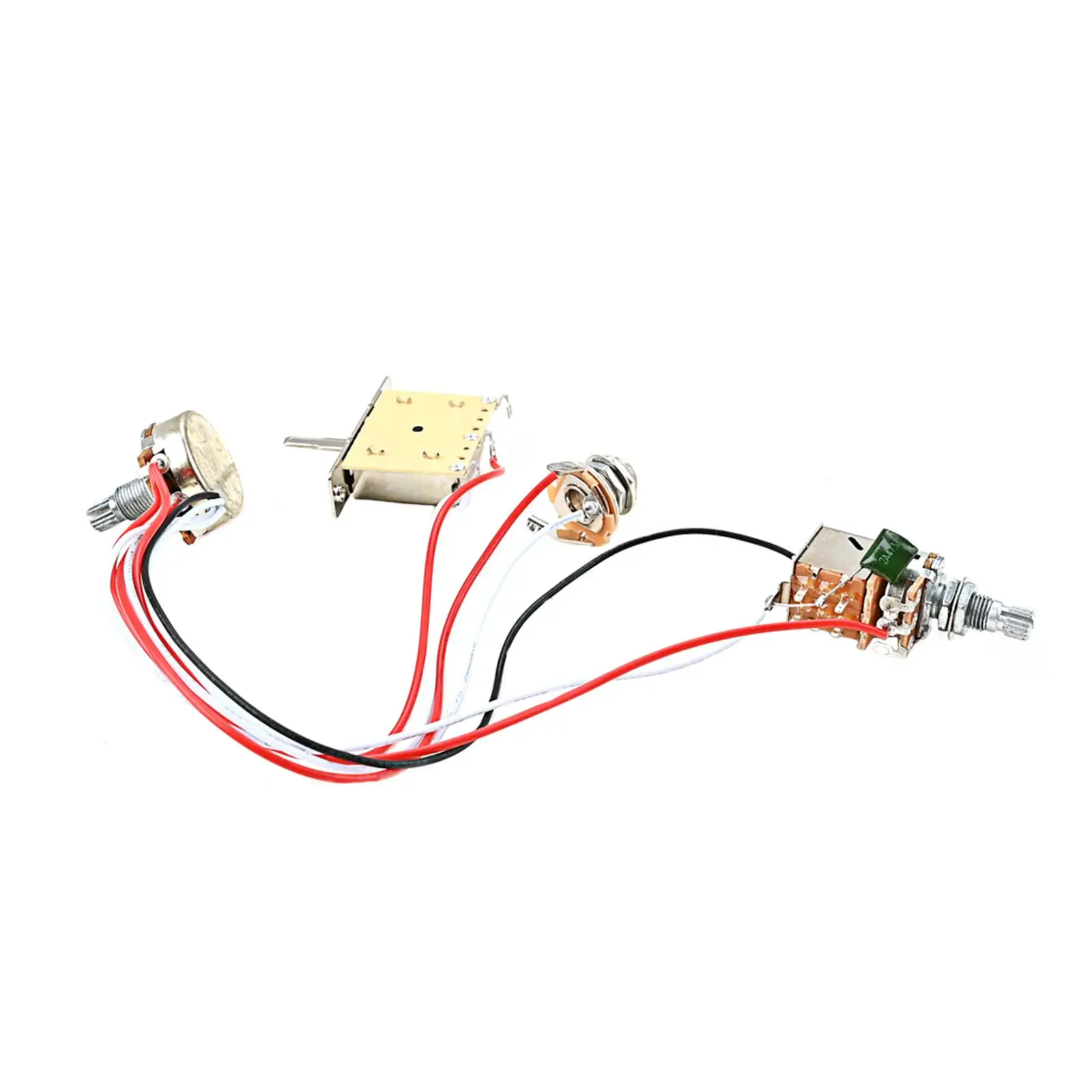 Professional Guitar Wiring Harness Set Switch Potentiometer Volume Easy to Use