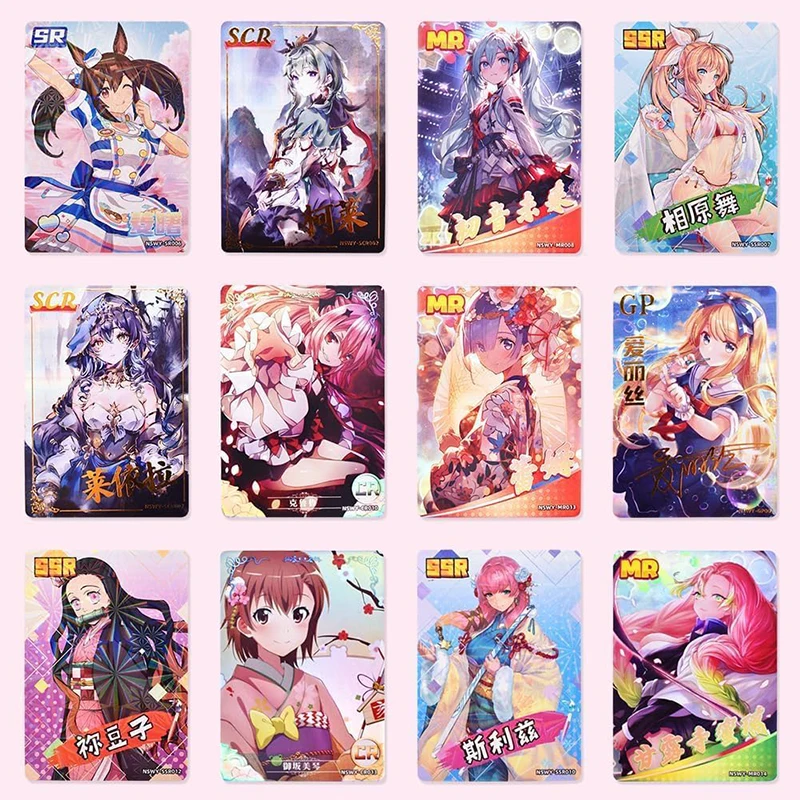 여신 이야기 애니메이션 TCG 부스터 디스플레이 트레이딩 카드 게임 와이푸 만화 NS 2025 팬들을 위한 어린이 청소년 및 성인용