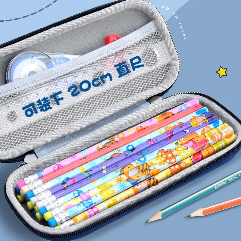 Caja de lápices multifunción de dibujos animados 3D, regalo para el Día de los niños y niñas, bolsa de lápices de estudio de gran capacidad, caja de papelería