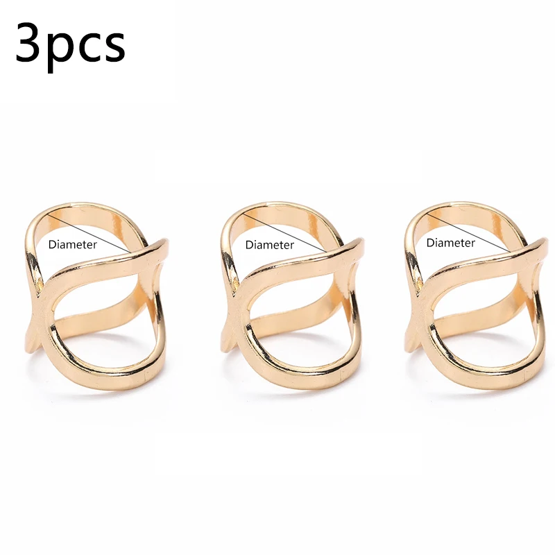 3pcs Fashion Cross Sjaal Clip X Vorm Metalen Broches Voor Vrouwen Holle Boog Sjaals Gesp Houder Sjaals Sieraden Kleding Accessor