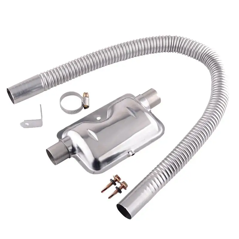 Heater Exhaust Pipe Stainless Generator Exhaust Muffler Automotive Accessories Suitable For Parking Air Heater Vent Hose