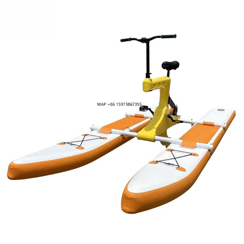 

Durable water sports equipment, water bikes, inflatable floating bikes, seaside resort water bikes