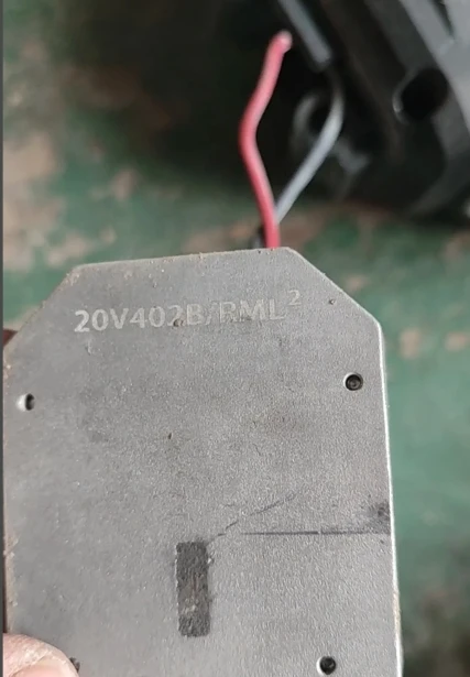 

The control board of the machine