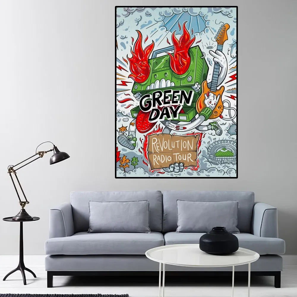 G-Green Day Band Poster Home Room Decor Aesthetic Art Wall Painting Stickers