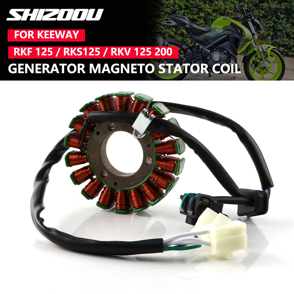 Bobina del Estator del Generador de Motocicleta para KEEWAY RKF 125i EFI Euro 4 18-20, RKS 150/125, RKS Sport 125, RKV 125 EFI, RKV 200G, Accesorios
