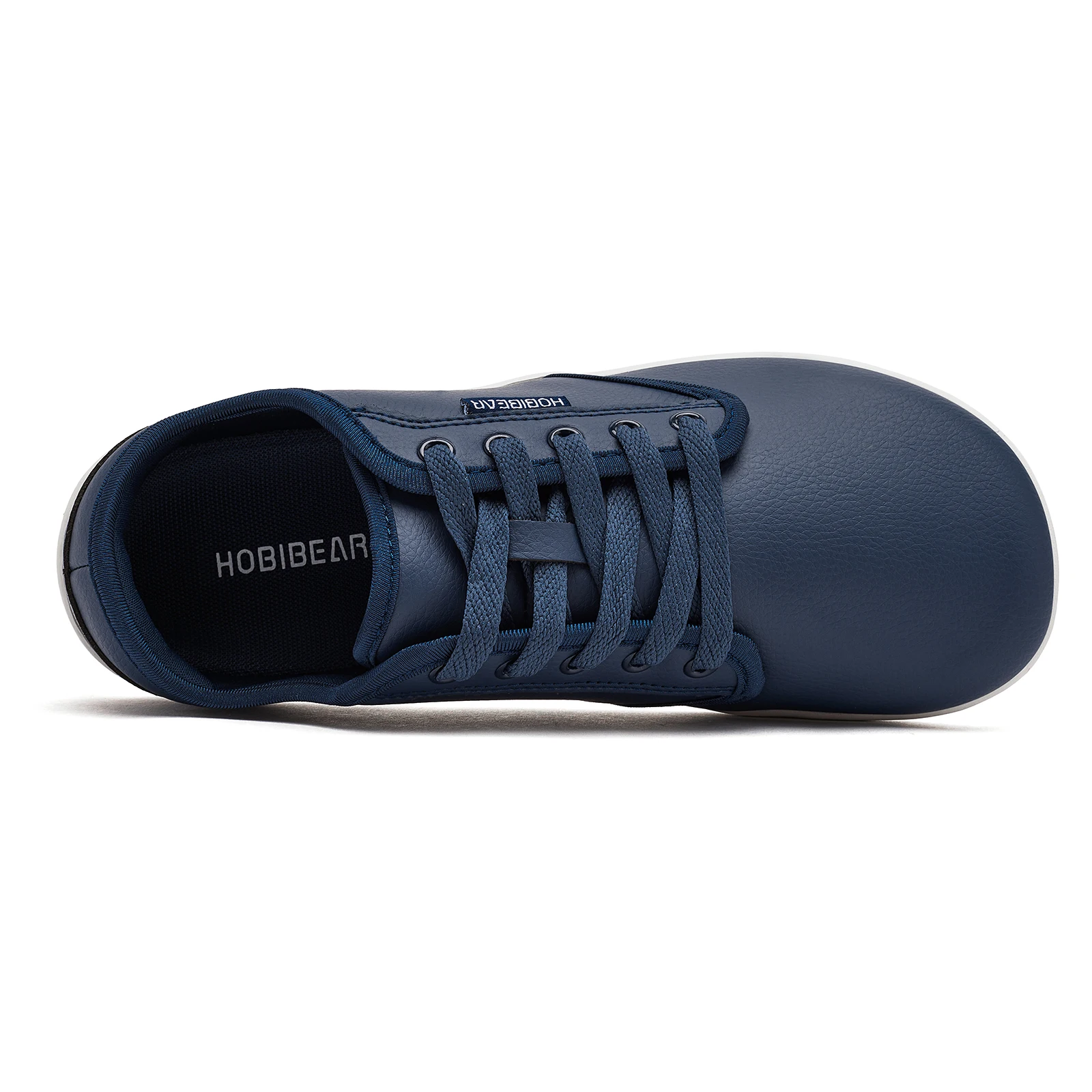 HOBIBEAR Men Minimalist Barefoot Shoes Women Wide Toe Zero Drop Sneakers Matte Artificial Leather Casual Lace Up Fashion Shoes