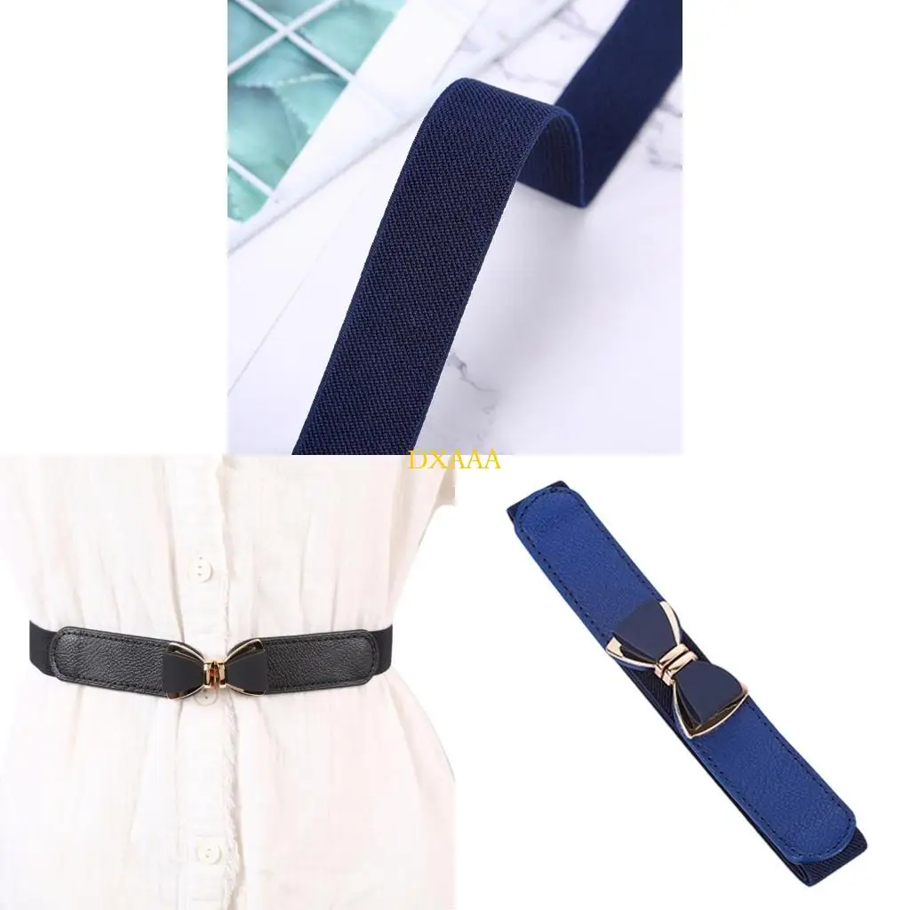 DXAA Devinative Weistband حزام مرنة قابلة للتعديل نساء خرق أنيقة للفساتين معاطف أسفل السترات