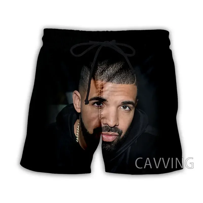 CAVVING 3D Printed  Rapper Drake  Summer Beach Shorts Streetwear Quick Dry Casual Shorts Sweat Shorts for Women/men   K02