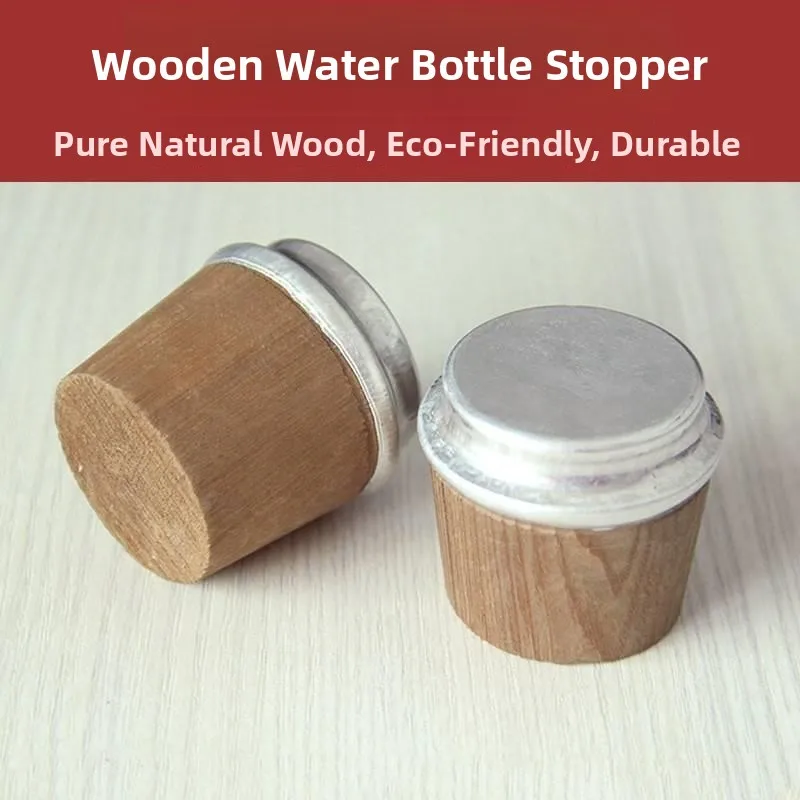 Large 5-Pound Wood Cork Hot Water Bottle Lid Home Use Warm Bottle Stopper Non-Toxic Softwood Lid for Kettles Glass Inner Tank view 3