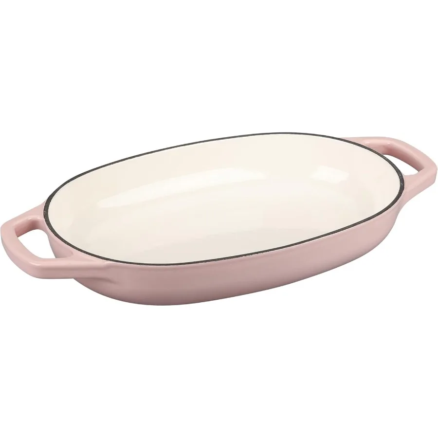 Enameled Cast Iron Oval Dutch Oven Pot with Lid for Sourdough Bread Baking Oval Bread Pan Perfect for Home Bakers 5qt Capacity