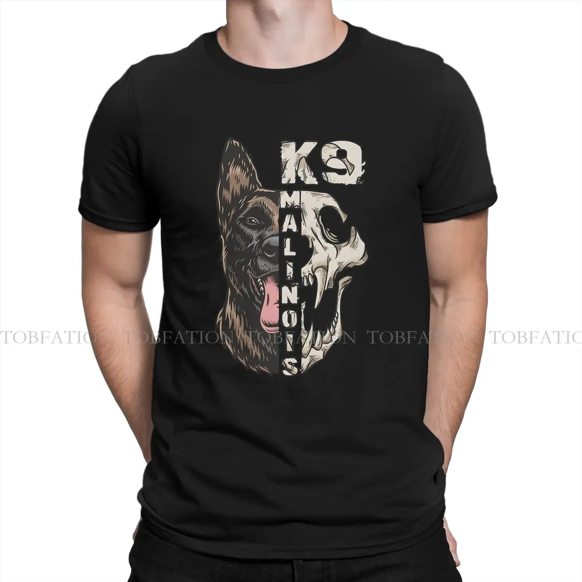 Belgian Malinois Dog Training Tshirt Graphic Men Tops Vintage Goth Summer Clothing 100% Cotton T Shirt