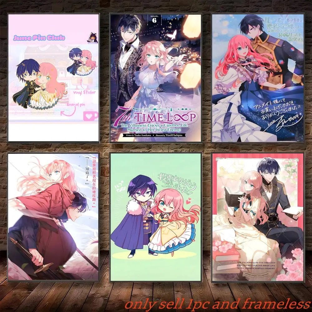 Comic Light novel 7-7th Time Loop Poster Poster painting with prints Home bedroom living room decoration gift