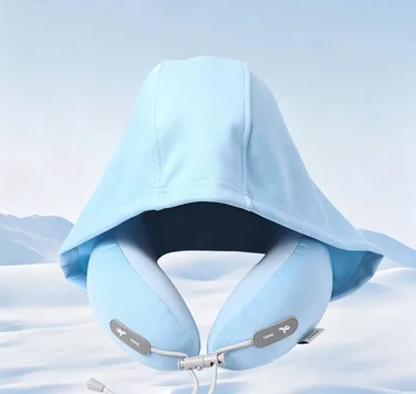 Hoody Travel Pillow Upright Seat Sleeping cozy Anti-Dust Mite In-Stock for car airplane