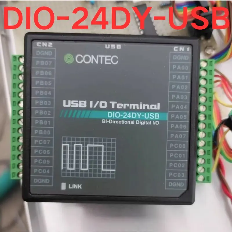 Cartão de aquisição de dados em segunda mão, teste OK, DIO-24DY-USB