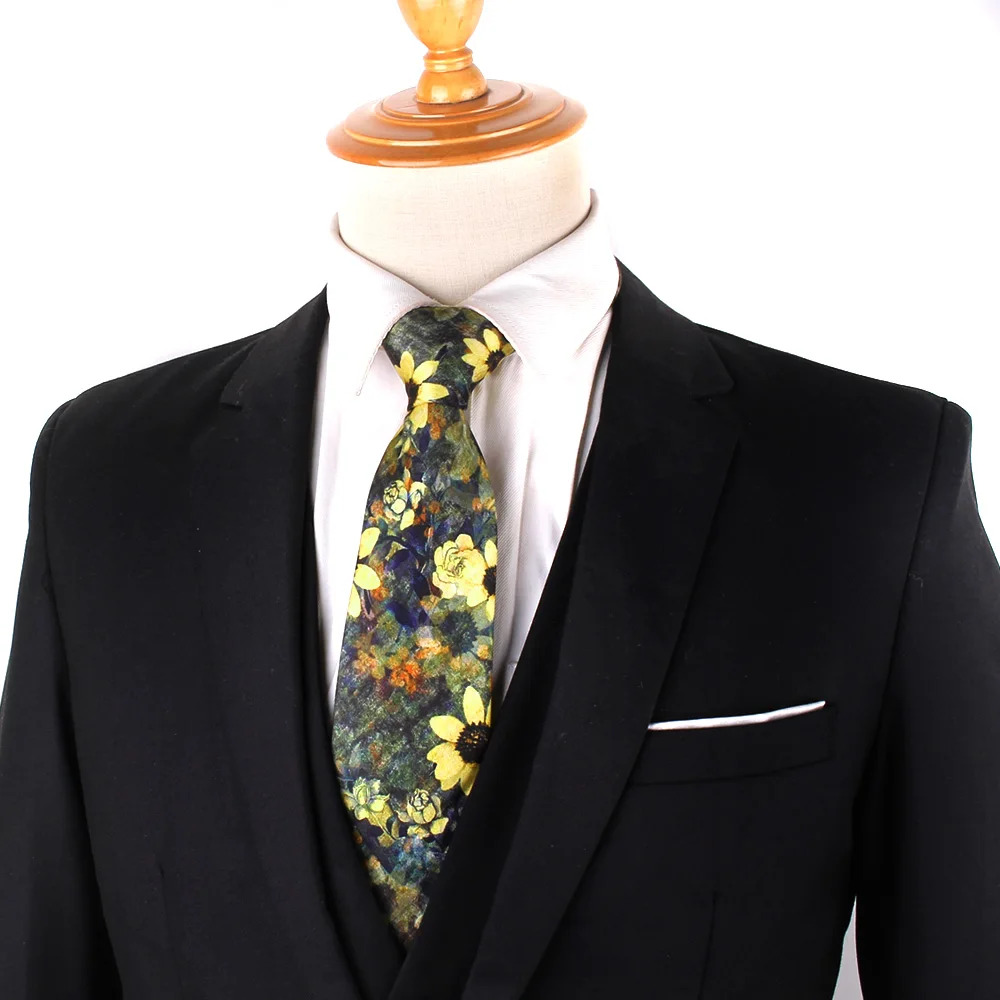 New Print Men Ties Floral Men's Neck Tie For Wedding Necktie For Groomsmen Fashion Printing Ties For Men Women Good Gifts