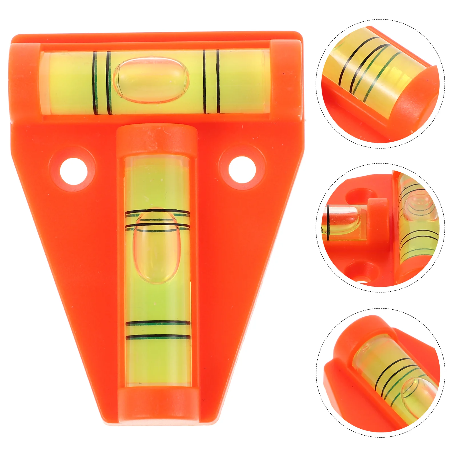 

4 Pcs Spirit Level Mini Tool Gauge Camper Bubble Acrylic Rv Tiny External Corner Leveler Bracket