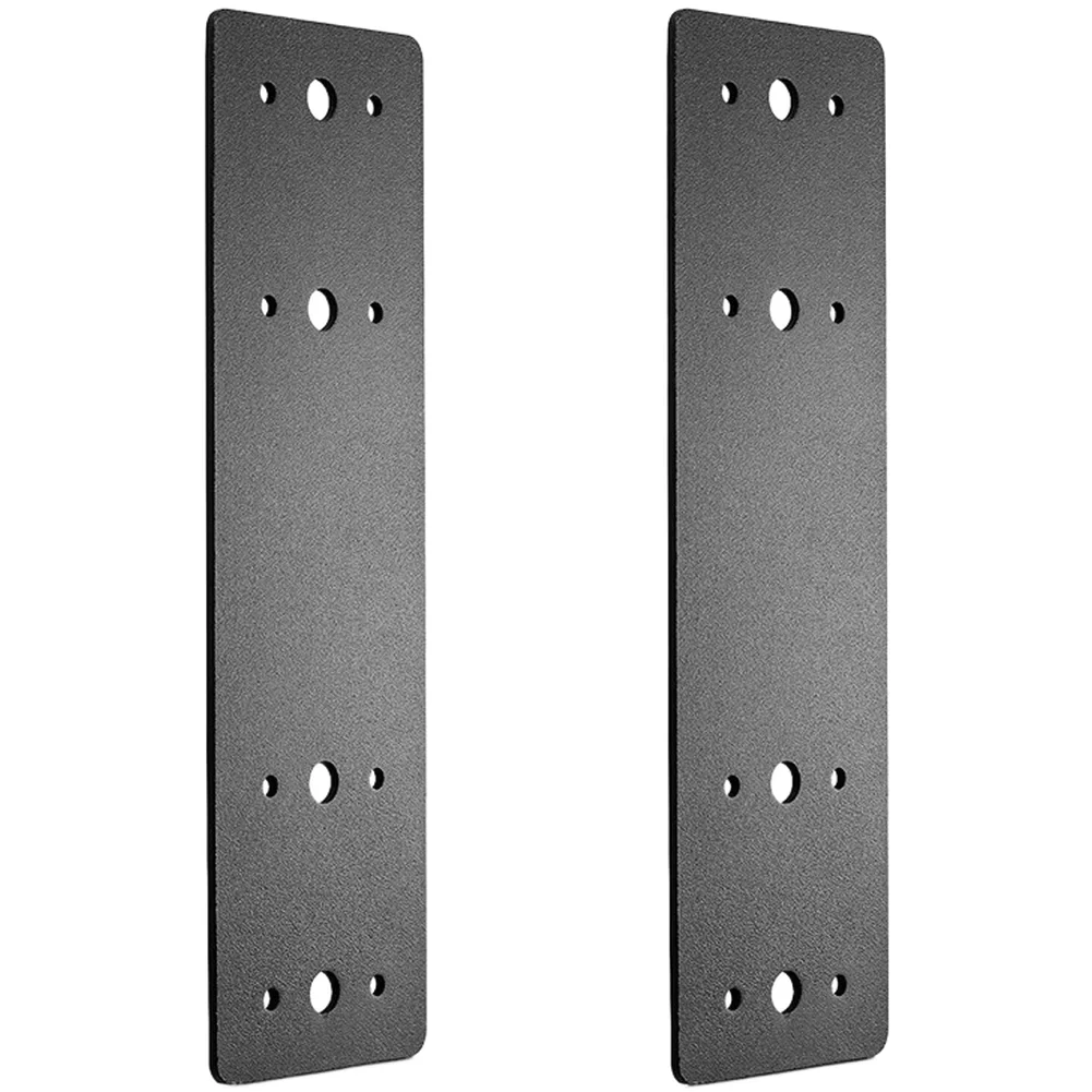 Steel I Type Flat Plate Bracket 2Pcs for Structural For Wood Repair Truss Frame Pergola Beam and Furniture Reinforcement