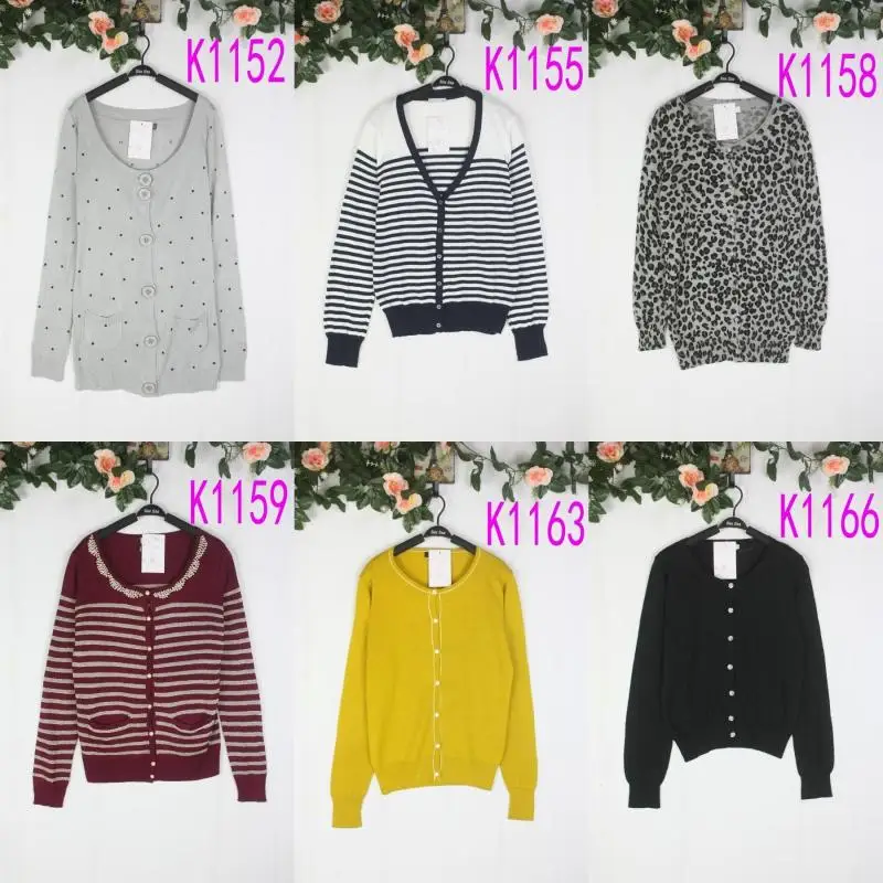 เสื้อคาร์ดิแกนผู้หญิงแบบบางเปิดไหล่ สไตล์เกาหลี หวาน น่ารัก แขนยาว ทรงตรง ความยาวปกติ