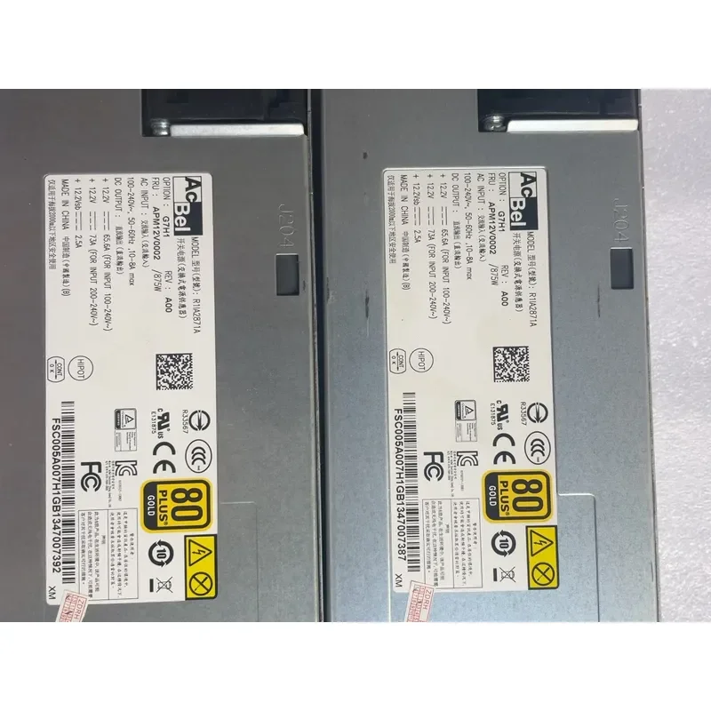 for AcBel Kangshu 875W Server Power Supply R11A2871AAc