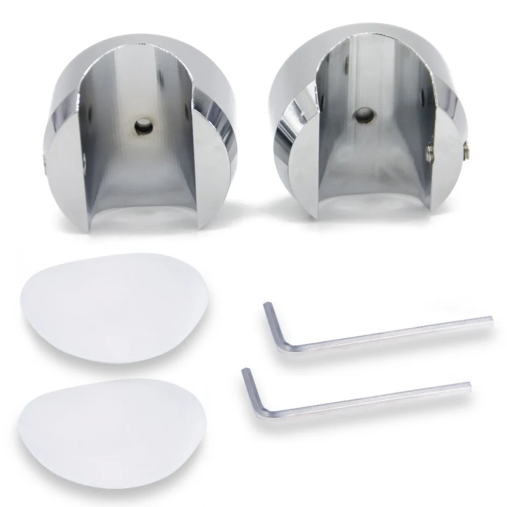 

2pcs 22-25Mm Motorcycle Clock Thermometer Aluminum Alloy Waterproof Dustproof Display Easy Install Universal Fit