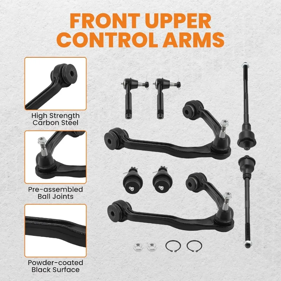 طقم تعليق ذراع التحكم العلوي الأمامي 8 قطعة لـ 19992006 تشيفي سيلفرادو 1500 20022006 إسكاليد EXT أفالانش 1500 20002006 سوبو