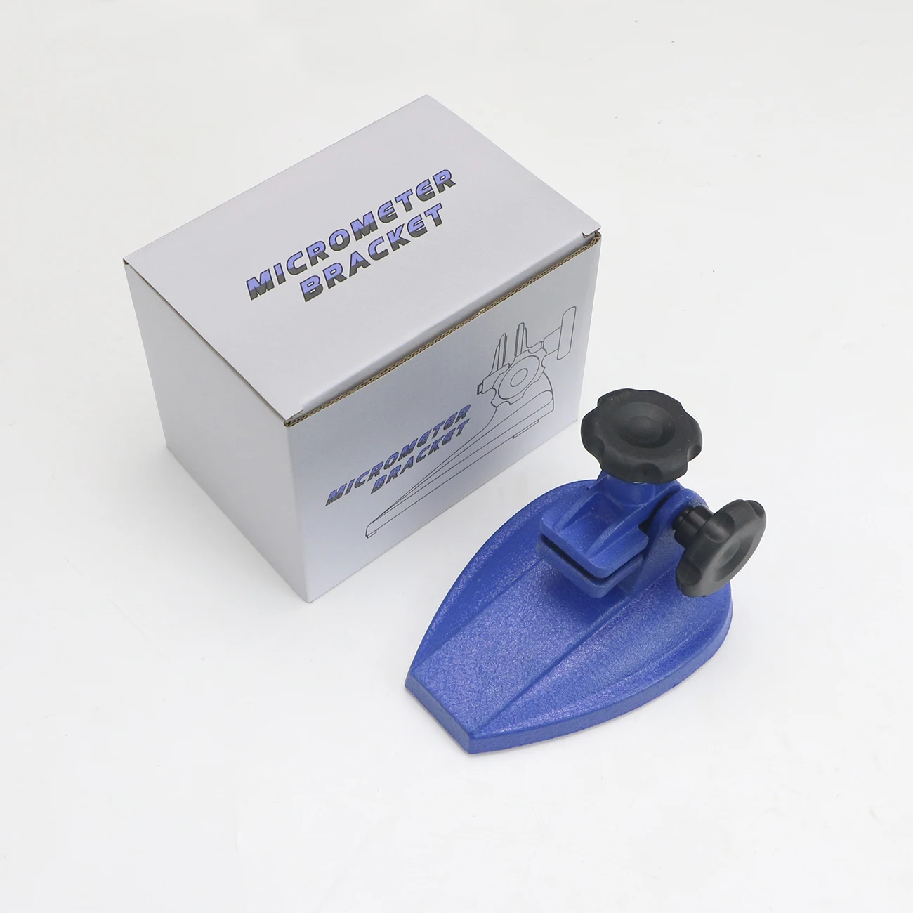 SHAHE Precision Micrometer Holder Stand Base ฐานเหล็กหนักที่แข็งแกร่งสําหรับไมโครมิเตอร์