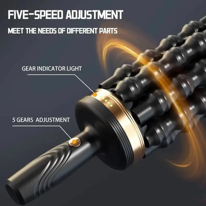 2025 New Arrival Hand Held Massager for Muscles Rolling Percussive Massager Powered Muscle Roller Massager Whole Body Relief