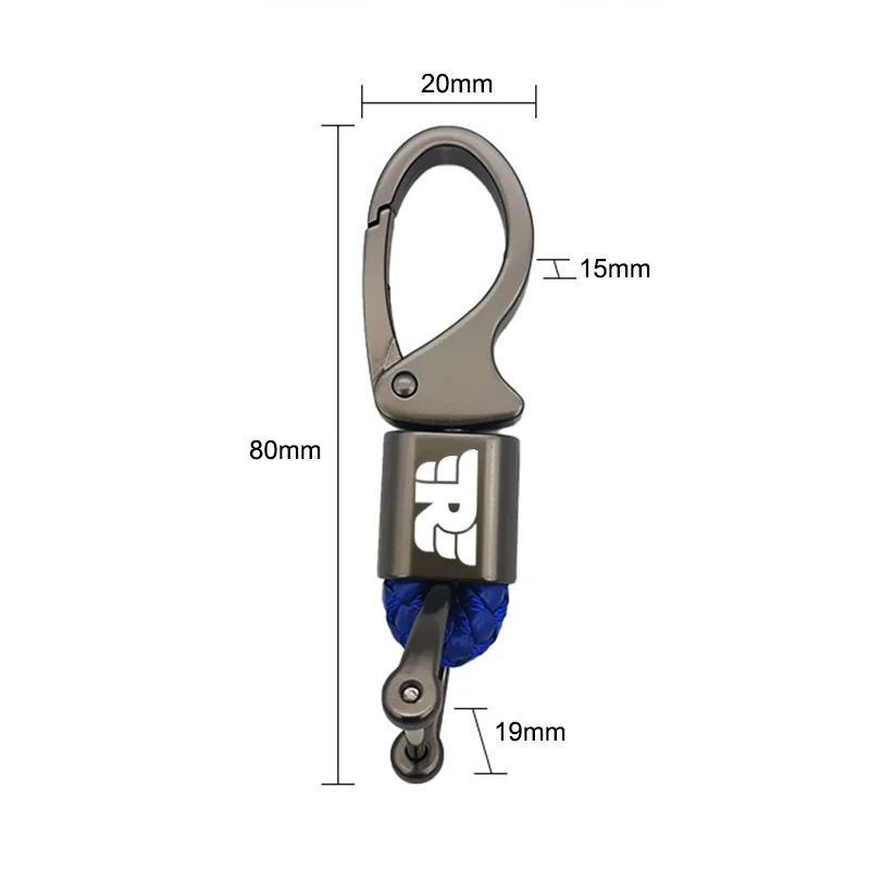 Per Royal Enfield Bullet/Meteor/Classic 350 500 Interceptor 650 Continental GT 535 portachiavi in corda intrecciata himalayana portachiavi in metallo