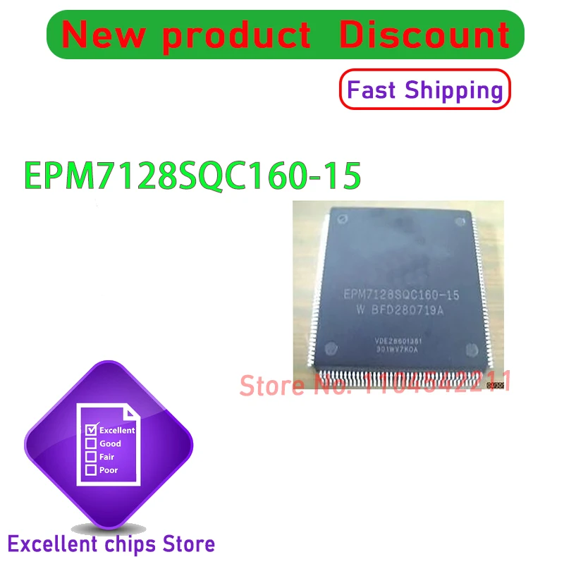 

1 шт. EPM7128SQC160-15 EPM7128SQC160-15N PQFP-160 оригинальный инвентарь встроенного чипа IC